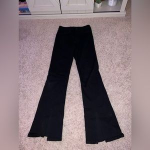 Black flare jeans
